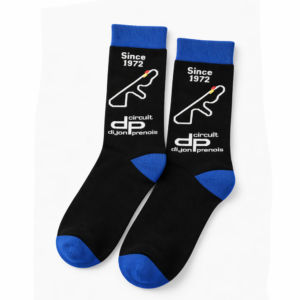 Chaussettes Circuit Dijon-Prenois® Since 1972- Modèle noir